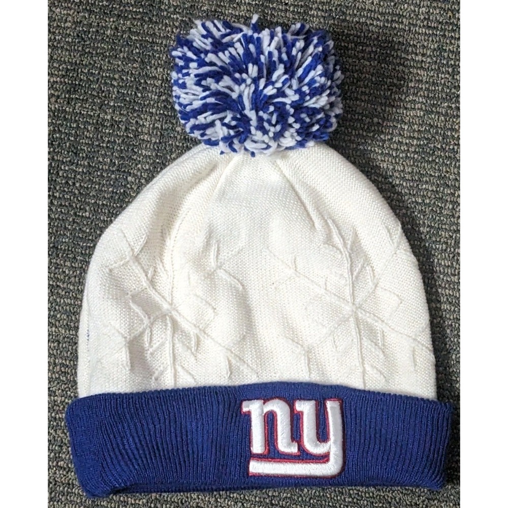 NFL New York Giants NEW ERA Knit Wool Women's Pom Beanie Hat Football Winter